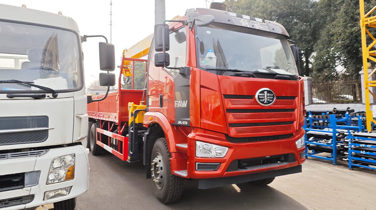 6x4 FAW Crane Trucks for Sale in Dar es Salaam Tanzania