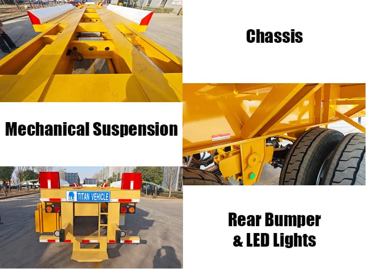 Terminal Semi Trailer Container Chassis for Sale in Tanzania