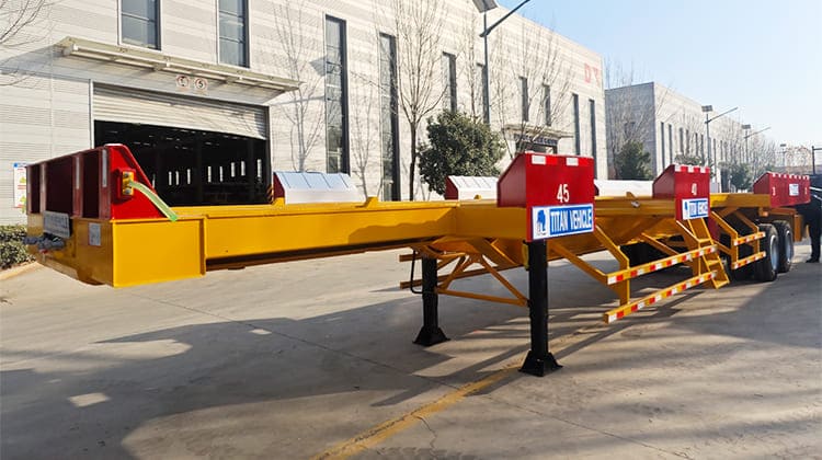 Terminal Semi Trailer Container Chassis for Sale in Tanzania