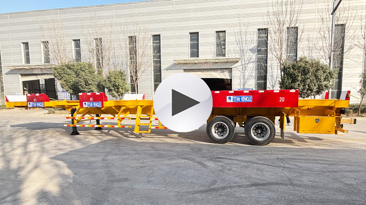 Terminal Semi Trailer Container Chassis for Sale in Tanzania