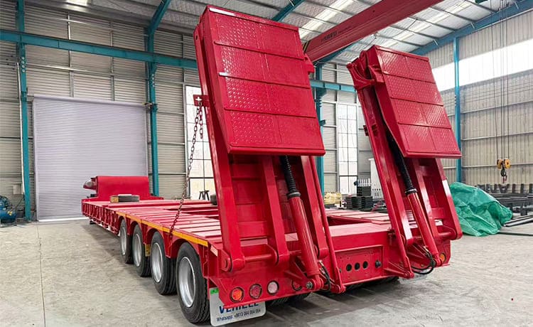 4 Line 8 Axle Semi Low Loader Trailer for Sale in Tanzania