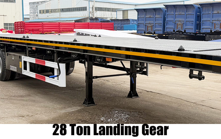 Tri Axle Flatbed Semi Trailer for Sale in Dar Es Salaam 