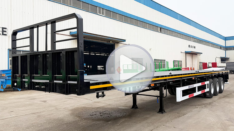 Tri Axle Flatbed Semi Trailer for Sale in Dar Es Salaam 