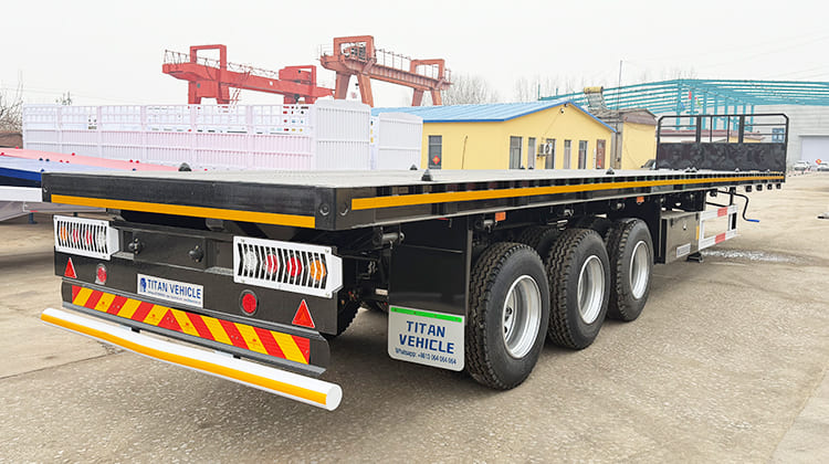Tri Axle Flatbed Semi Trailer for Sale in Dar Es Salaam 
