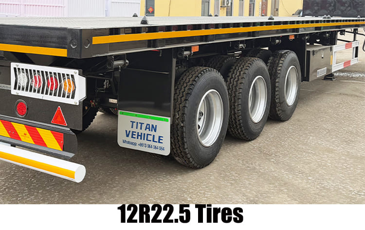 Tri Axle Flatbed Semi Trailer for Sale in Dar Es Salaam 