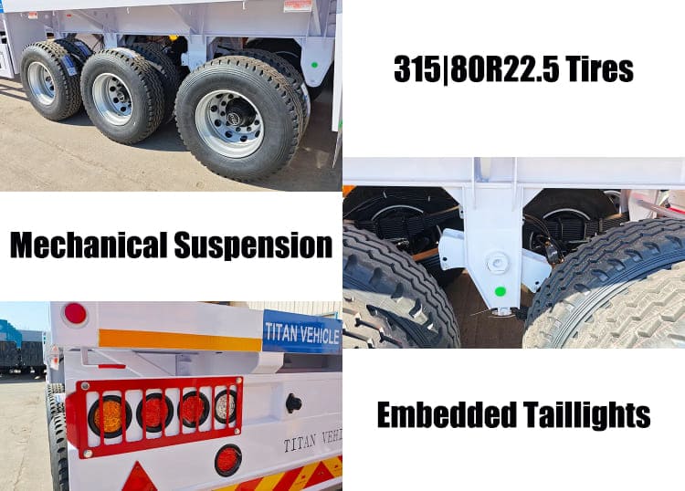 3 Axle 40 Ft Container Flatbed Semi Trailer for Sale in Dar es Salaam