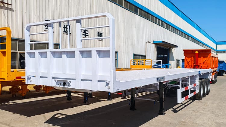 3 Axle 40 Ft Container Flatbed Semi Trailer for Sale in Dar es Salaam