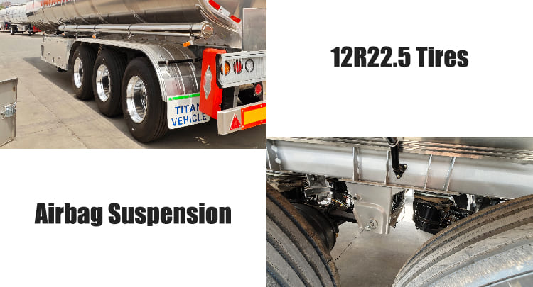 Aluminum Diesel Fuel Tanker Trailer for Sale in Dar es salaam