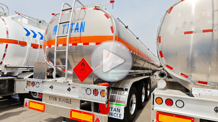 Aluminum Diesel Fuel Tanker Trailer for Sale in Dar es salaam