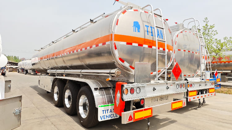 Aluminum Diesel Fuel Tanker Trailer for Sale in Dar es salaam
