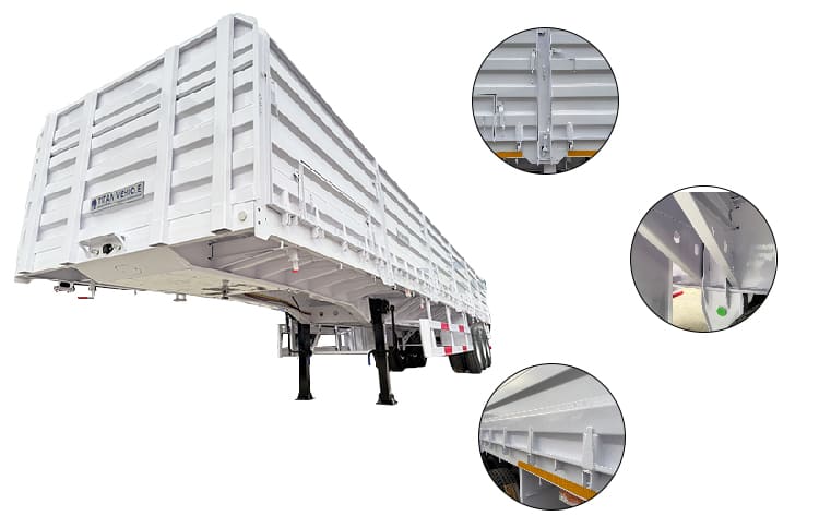 60 Ton Side Board Grain Trailers for Sale in Dar es Salaam