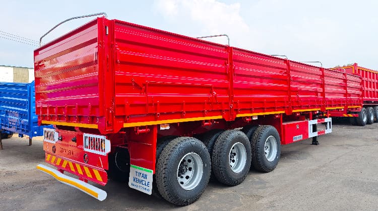 Tri axle Dropside Trailer for Sale in Tanzania
