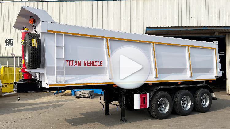 3 Axle Hydraulic Tipper Trailer Price for Sale in Dar es Salaam