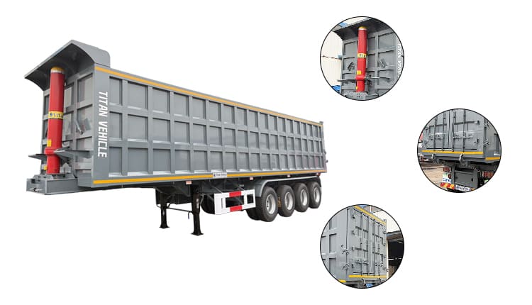 4 Axle Tipper Semi Trailer for Sale in Dar es Salaam  