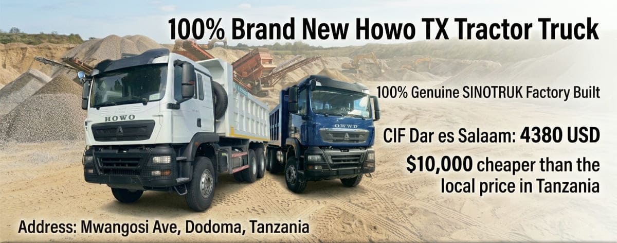 Brand New CNHTC Howo NX 6x4 Tractor Truck Price in Dar es Salaam