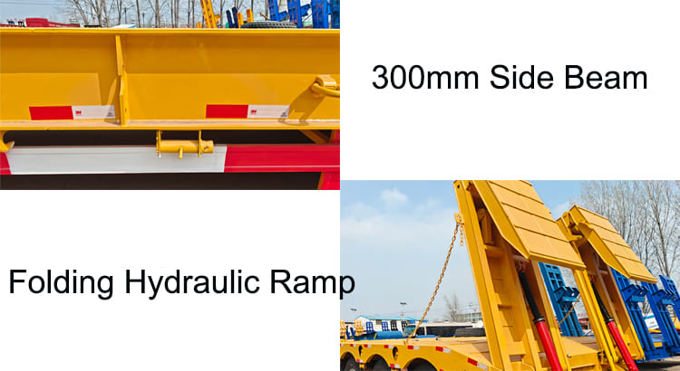 Henred 4 Axle Drop Deck Low Loader Semi Trailer for Sale in Zambia