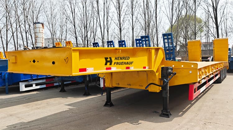 Henred 4 Axle Drop Deck Low Loader Semi Trailer for Sale in Zambia
