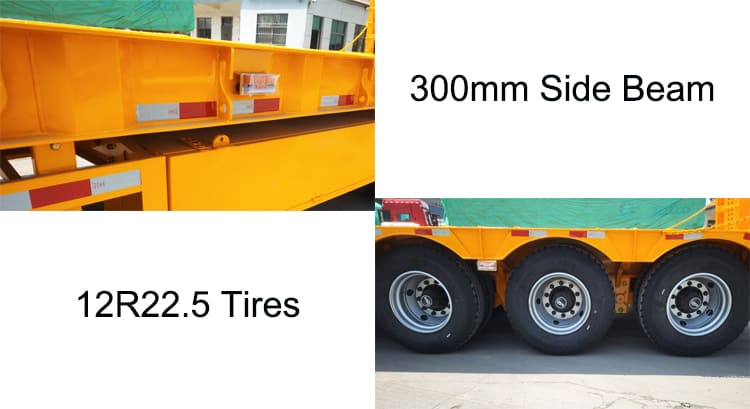 Henred Fruehauf Zambia Tri Axle Low Bed Trailer Price for Sale Near Me