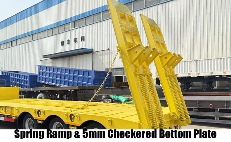Tri Axle Semi Low Bed Trailer Truck Price for Sale in Tanzania