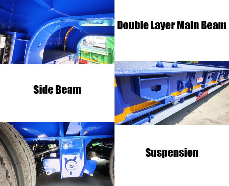 4 Axle 100 Ton Low Bed Semi Trailer Price for Sale in Dar es Salaam