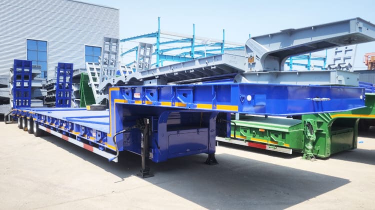 4 Axle 100 Ton Low Bed Semi Trailer Price for Sale in Dar es Salaam