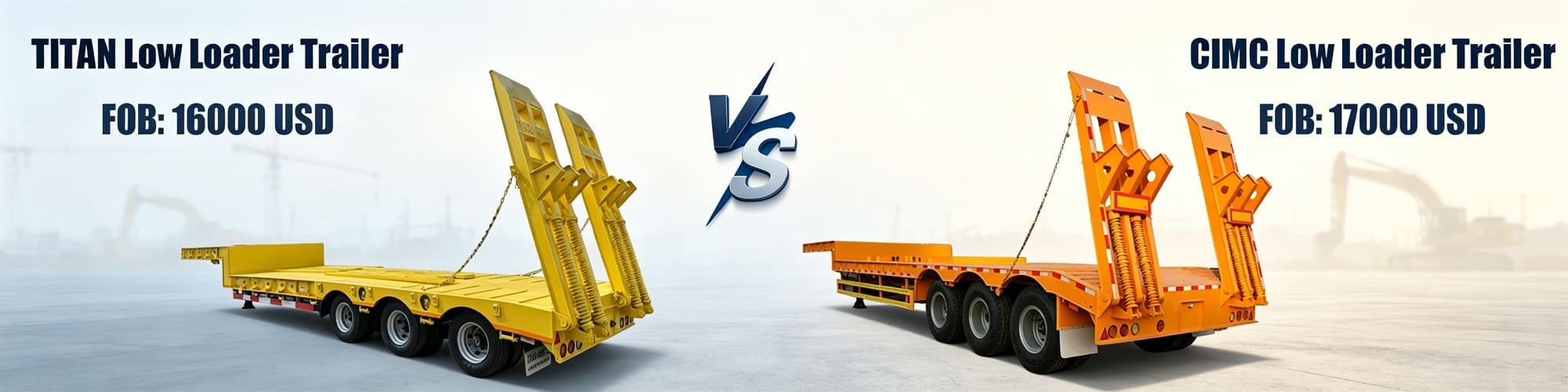 CIMC Semi Trailer VS Titan Vehicle Low Loader Semi Trailer for Sale in Tanzania