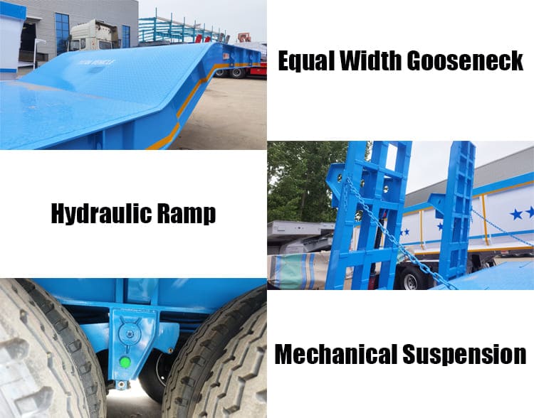 4 Axle 100 Ton Lowbed Trailer for Sale in Tanzania Dar es Salaam