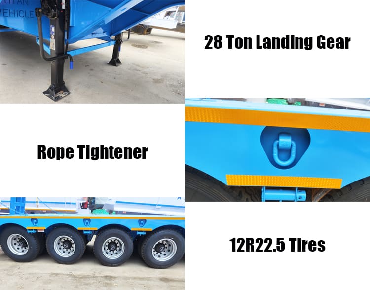 4 Axle 100 Ton Lowbed Trailer for Sale in Tanzania Dar es Salaam