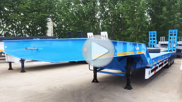4 Axle 100 Ton Lowbed Trailer for Sale in Tanzania Dar es Salaam