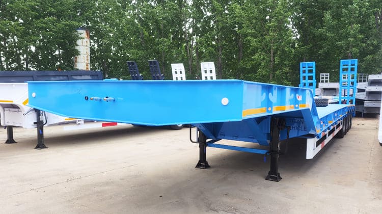 4 Axle 100 Ton Lowbed Trailer for Sale in Tanzania Dar es Salaam