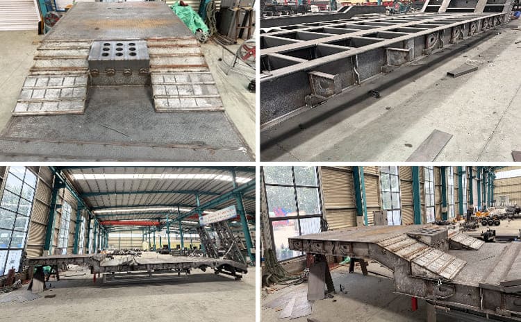 3 Axle 60 Ton Lowbed Semi Trailer for Sale in Dar es Salaam Tanzania