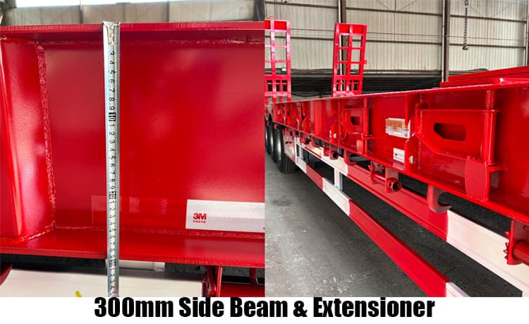 3 Axle 60 Ton Lowbed Semi Trailer for Sale in Dar es Salaam Tanzania