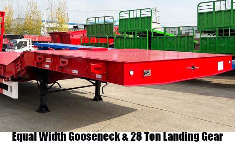 3 Axle 60 Ton Lowbed Semi Trailer for Sale in Dar es Salaam Tanzania