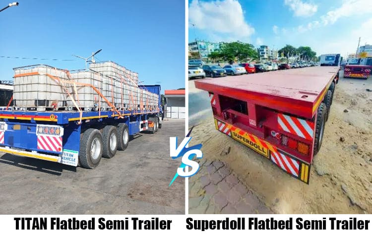 Superdoll Trailer Price VS TITAN 40Ft Flatbed Semi Trailer for Sale in Tanzania