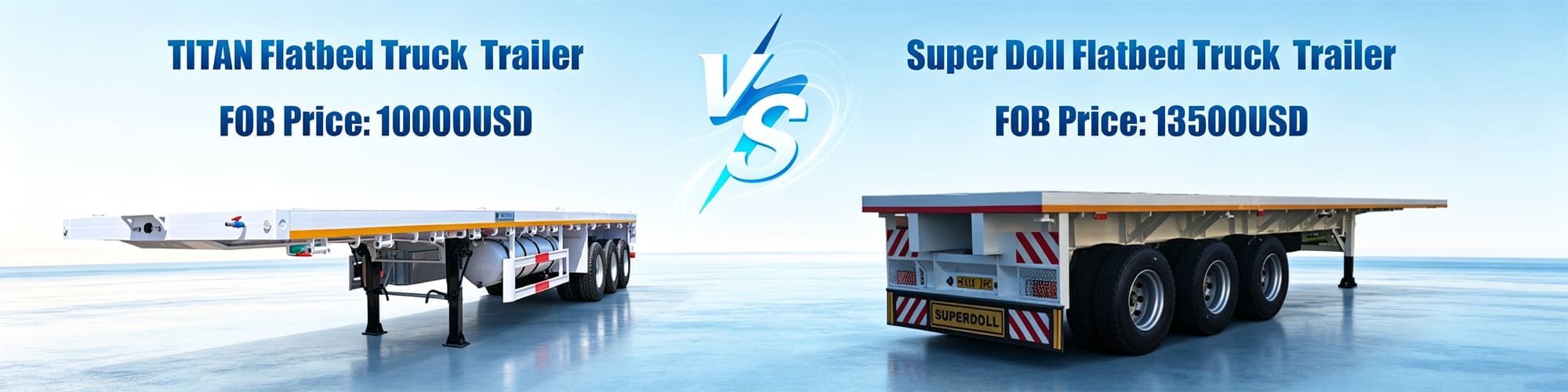 Super Doll Trailer Manufacture Co Ltd VS TITAN Semi Truck Flatbed Trailer for Sale in Arusha Tanzania