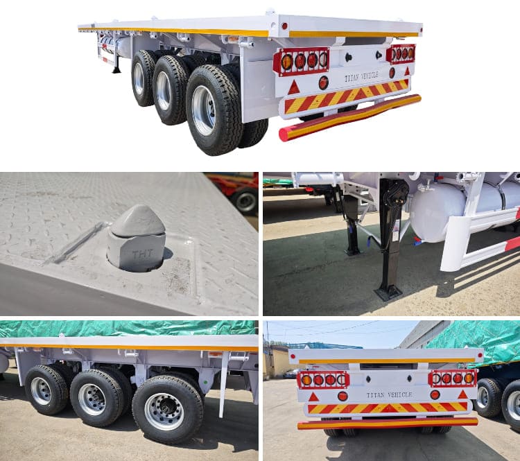 Super Doll Trailer Manufacture Co Ltd VS TITAN Semi Truck Flatbed Trailer for Sale in Arusha Tanzania