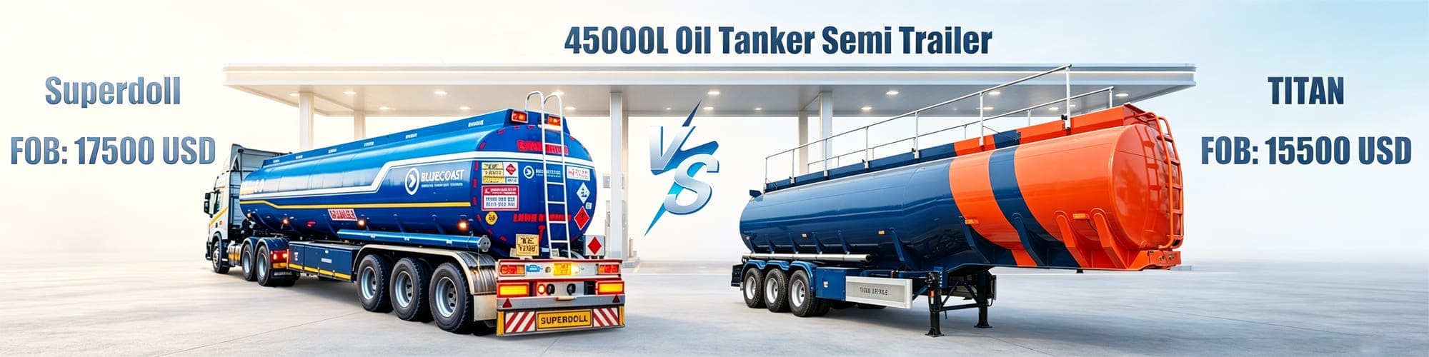 Superdoll Trailer Manufacture Co T Ltd VS TITAN 45000L Crude Oil Tanker Semi Trailer in Dar es Salaam