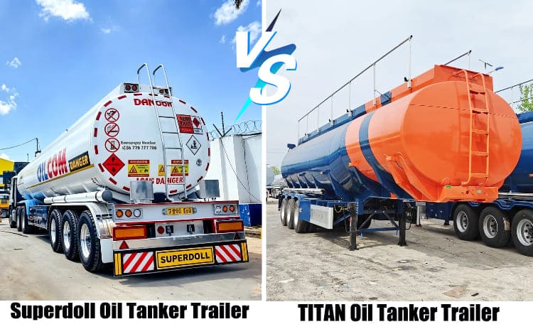 Superdoll Trailer Manufacture Co T Ltd VS TITAN 45000L Crude Oil Tanker Semi Trailer in Dar es Salaam
