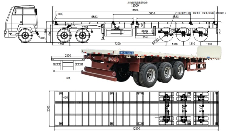 Bhachu Industries Limited 40Ft Flatbed Semi Trailer for Sale in Tanzania