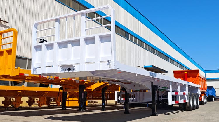China CIMC Trailer Manufacturer VS Titan Flatbed Trailers for Sale in Tanzania