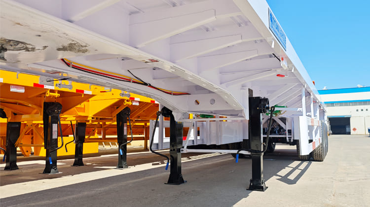China CIMC Trailer Manufacturer VS Titan Flatbed Trailers for Sale in Tanzania