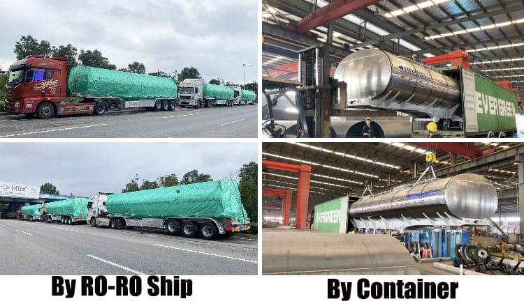 Aluminum Diesel Fuel Tanker Trailer for Sale in Dar es salaam