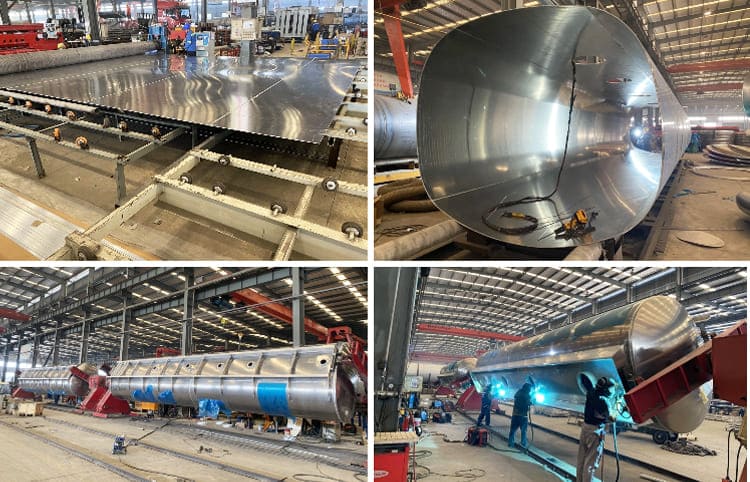 Aluminum Diesel Fuel Tanker Trailer for Sale in Dar es salaam