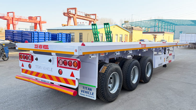 CIMC Semi Trailer VS Titan Flatbed Semi Trailer for Sale in Tanzania