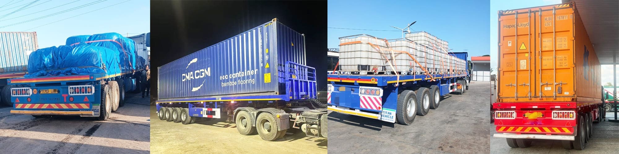 CIMC Semi Trailer VS Titan Flatbed Semi Trailer for Sale in Tanzania