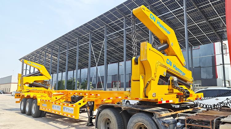45 Ton CN Hammar Container Side Lifter Trailer for Sale in Tanzania