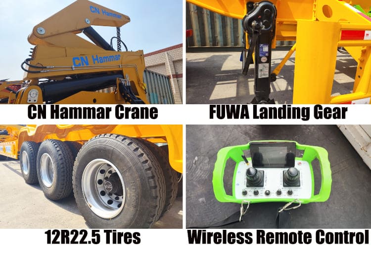 45 Ton CN Hammar Container Side Lifter Trailer for Sale in Tanzania