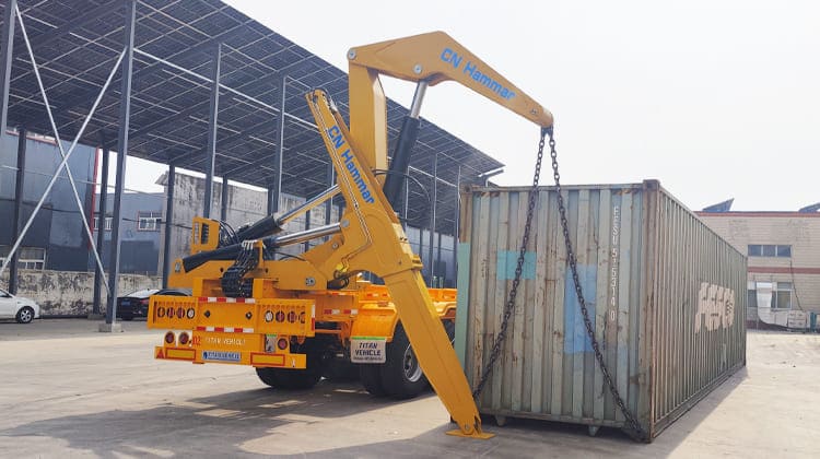 45 Ton CN Hammar Container Side Lifter Trailer for Sale in Tanzania