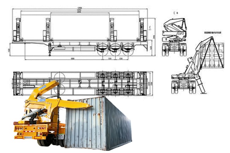 37 Ton Container Side Loader Trailer Truck in Dar es Salaam