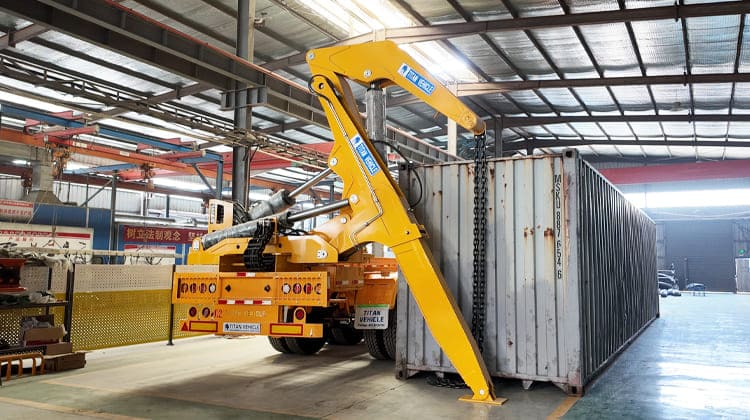 37 Ton Container Side Loader Trailer Truck in Dar es Salaam
